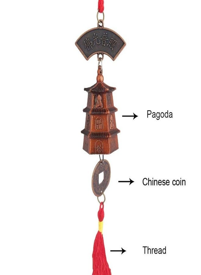 RCW Wall Hanging Showpiece Evil Eye for Home Decoration Tower Bell Evil Eye for Good Luck Ornament Amulet for Car, Home and Office for Protection and Blessing - Image 3